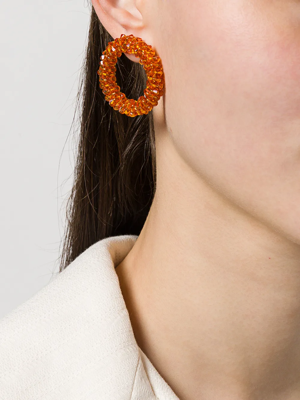 Jacquemus Les Boucles Rocca oorhangers - Oranje