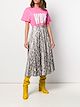 Image 2 of MSGM snakeskin print skirt