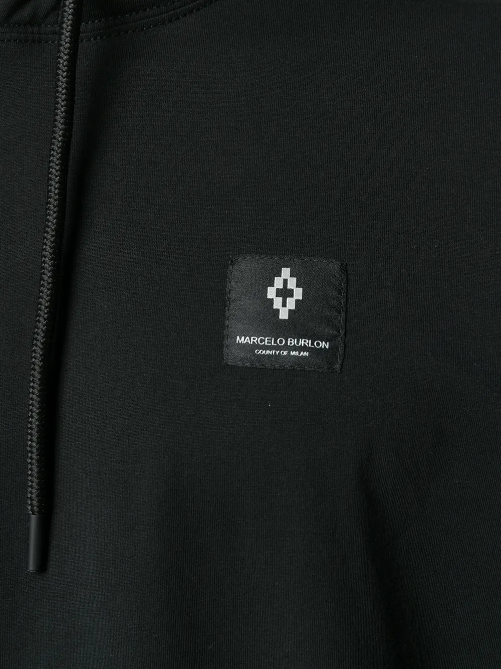 COUNTY OF MILAN Hoodie met grafisch logo Zwart