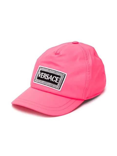 Versace Kids gorra con parche del logo