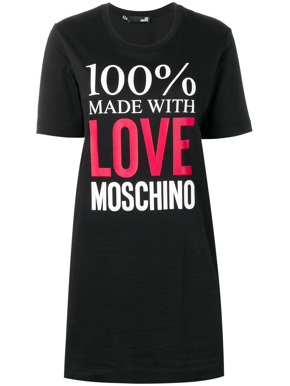 фото Love moschino платье-футболка с логотипом