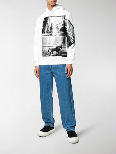 Calvin Klein Jeans Andy Warhol print hoodie white | MODES