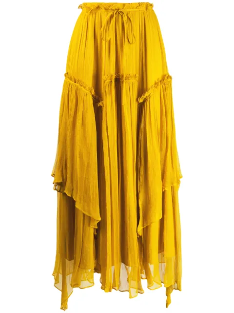 TWINSET flounce maxi skirt