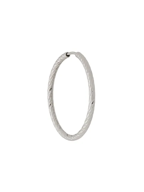 Maria Black 14kt white gold 25mm Alba hoop earring