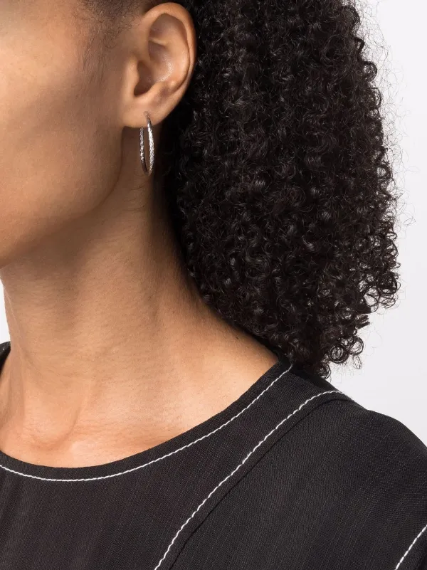 Maria Black Alba フープピアス 14Kホワイトゴールド 通販 - FARFETCH