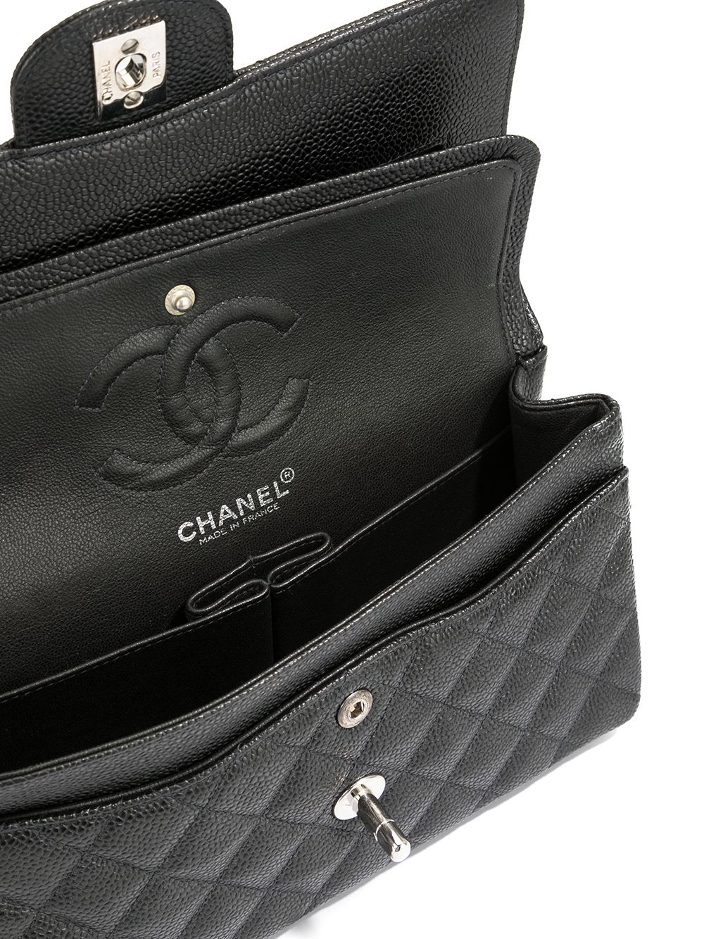 фото Chanel pre-owned сумка на плечо с двойным откидным клапаном и логотипом cc