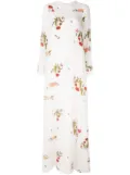 Macgraw Soiree floral print dress - White