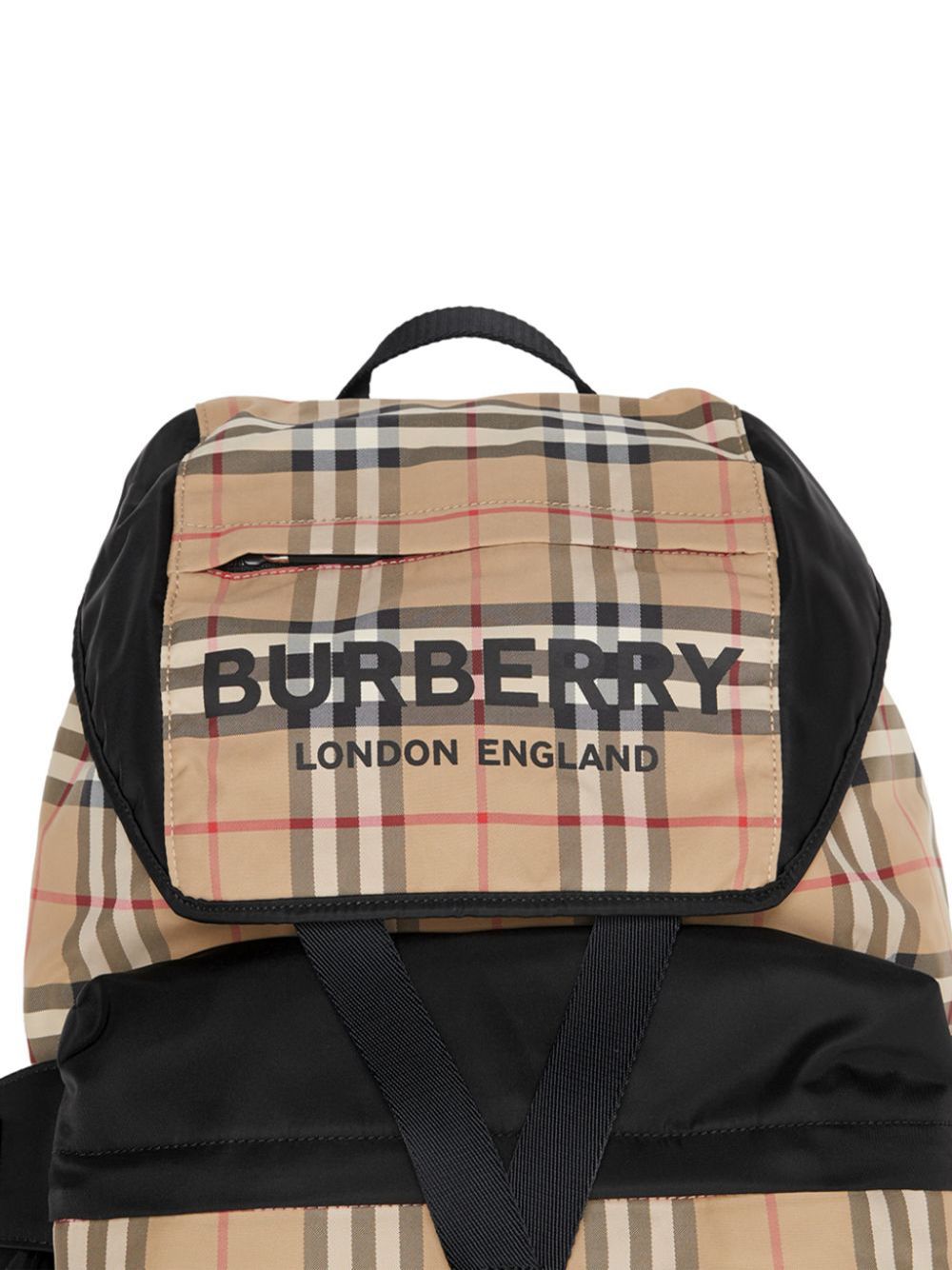 фото Burberry рюкзак в клетку с логотипом