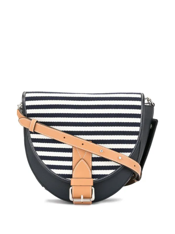 striped crossbody bag