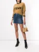 Image 2 of Fendi Pre-Owned logo print velvet top