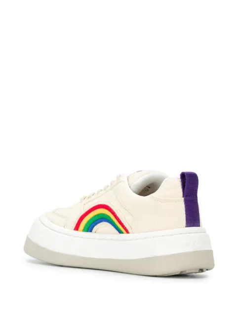 Shop Eytys rainbow detail sneakers with 