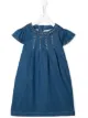 الصورة 1 من Alberta Ferretti Kids studded denim dress