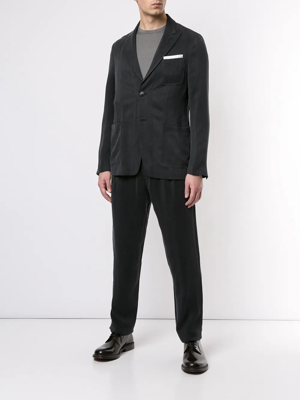 Image 2 of Giorgio Armani peak lapel single-breasted blazer