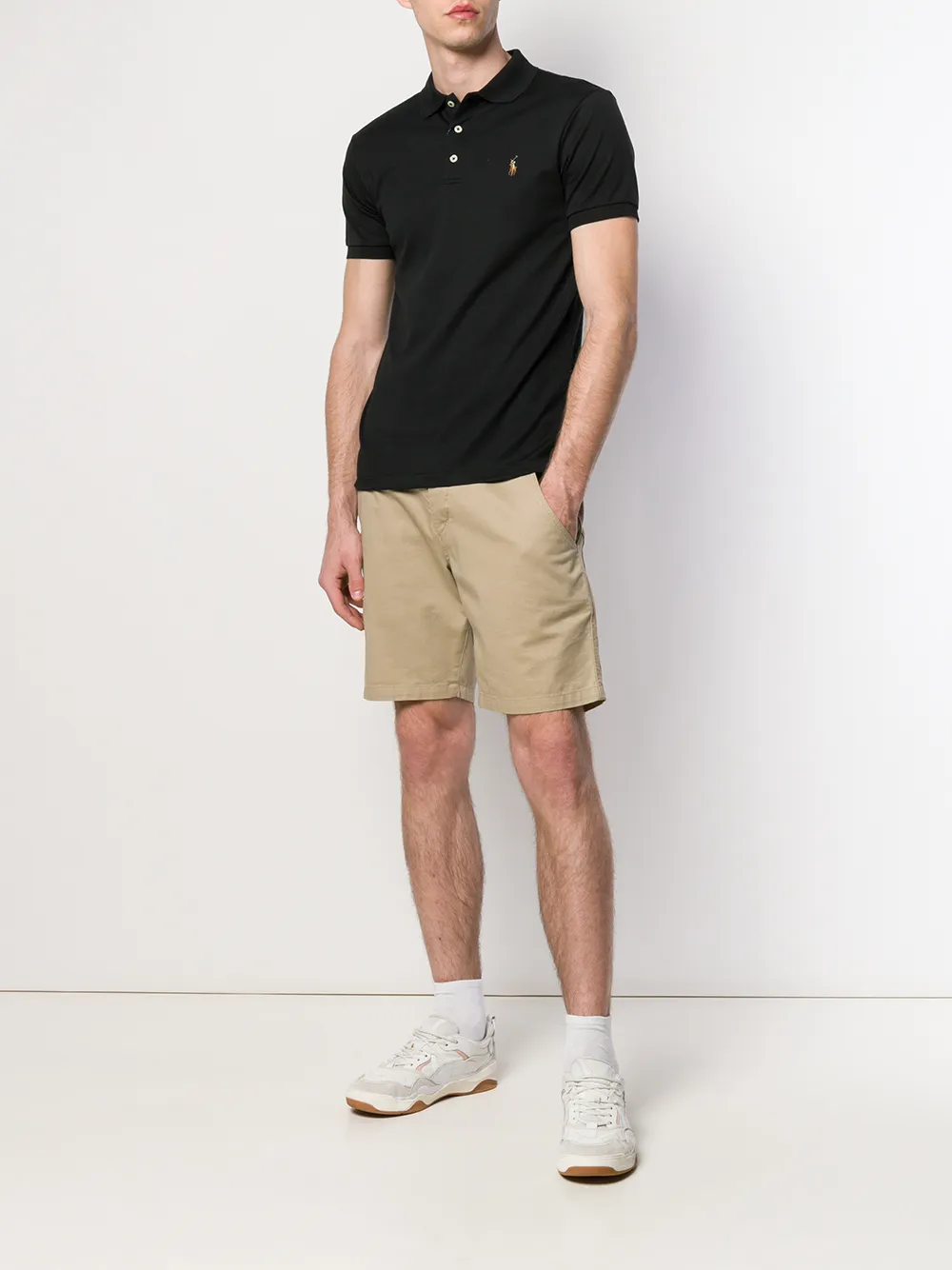 Polo Ralph Lauren Poloshirt met geborduurd logo - Zwart