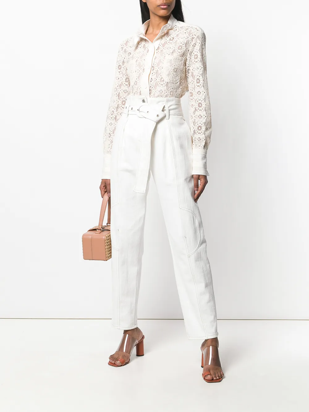 Philosophy Di Lorenzo Serafini Shirt met knopen - Beige