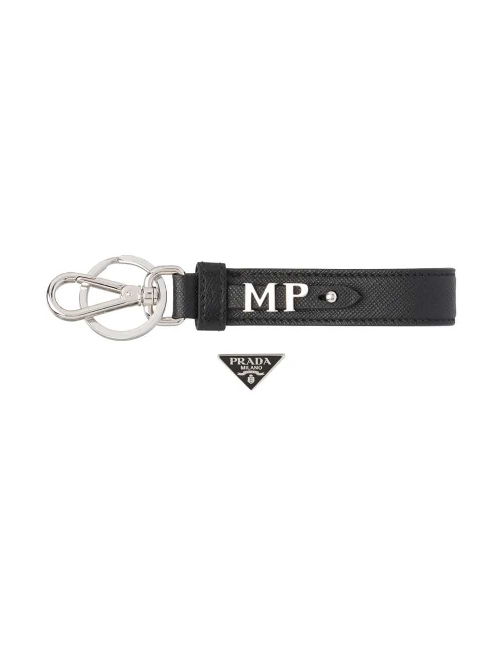 Prada 'My Character' metalen letter - Zilver Top Merken Winkel