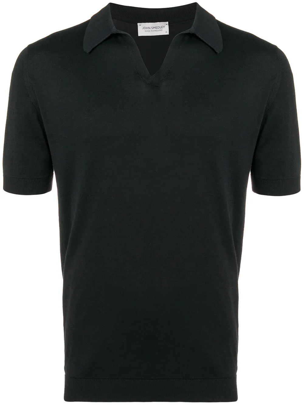 open-collar polo shirt