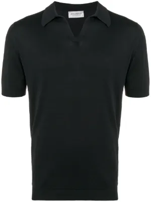 JOHN SMEDLEY FLINN ランダムリブ ニット ポロシャツ John Smedley リブニット ポロシャツ | ニュートラル | FARFETCH JP