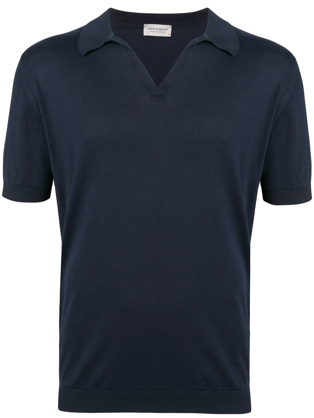 John Smedley Zacht poloshirt Blauw