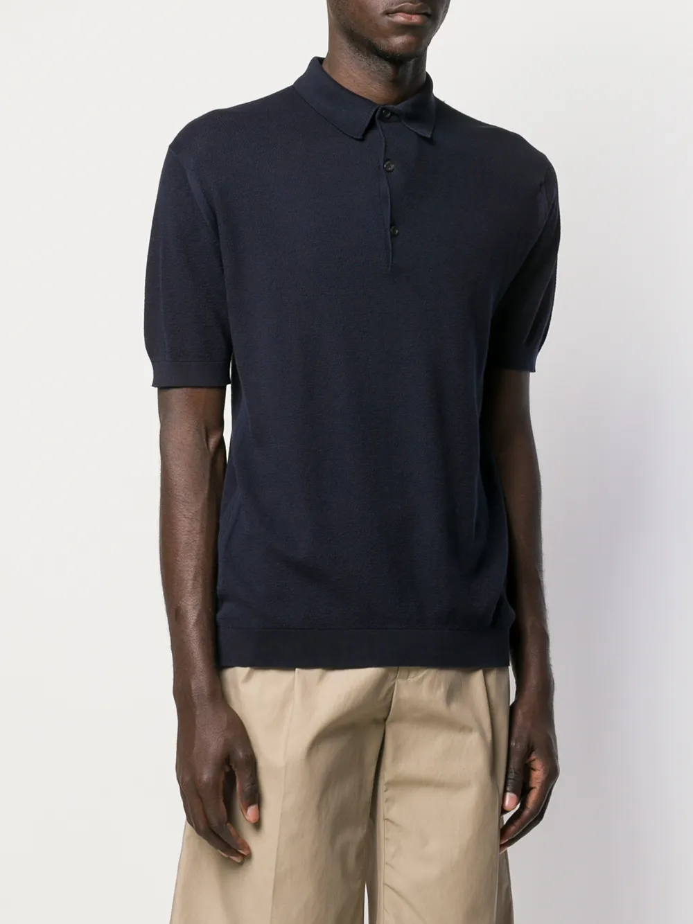 John Smedley Effen poloshirt Blauw