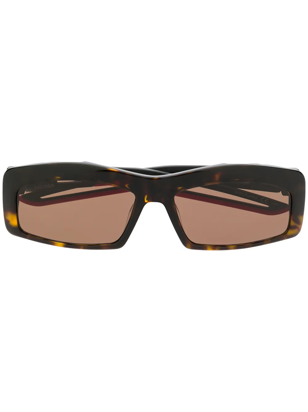 Balenciaga Eyewear Occhiali da sole Hybrid - Marrone