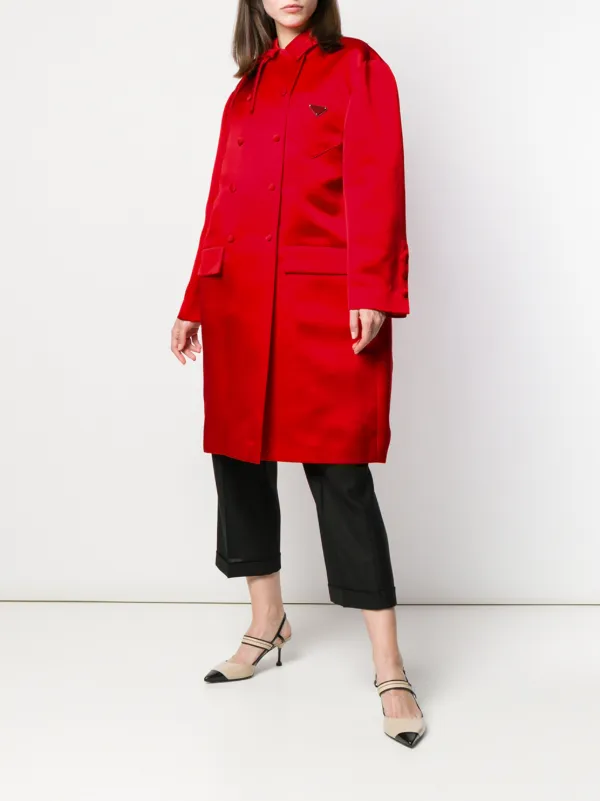 silk silk red coat