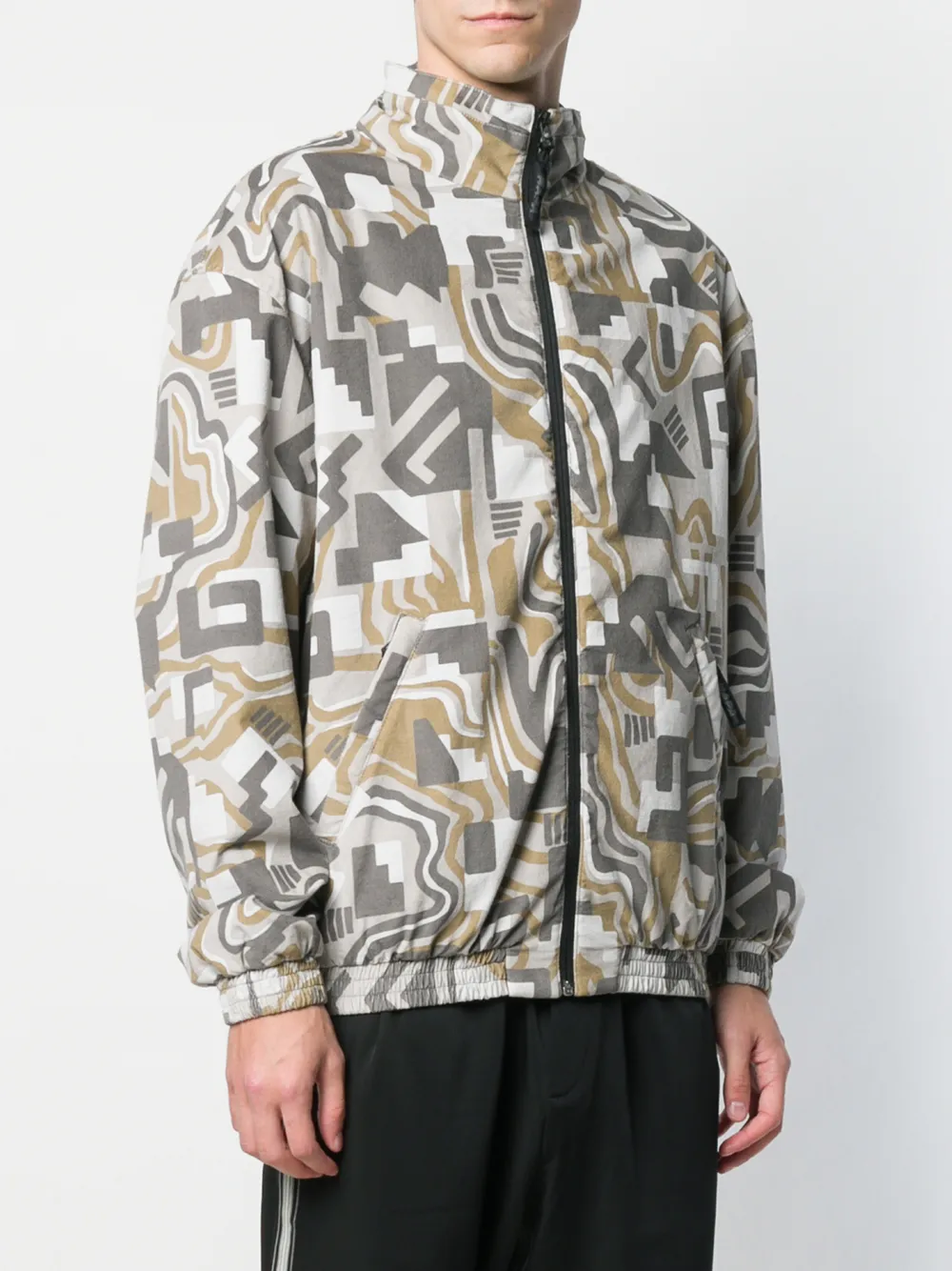 Napa By Martine Rose Sportjas met geometrische patroon Grijs