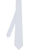 Burberry Classic Cut Geometric Print Cotton Tie - Blue