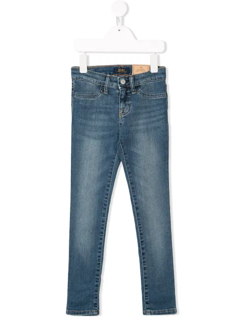 POLO RALPH LAUREN KIDS slim faded jeans