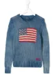 الصورة 1 من Ralph Lauren Kids كنزة بنقش علم أمريكا