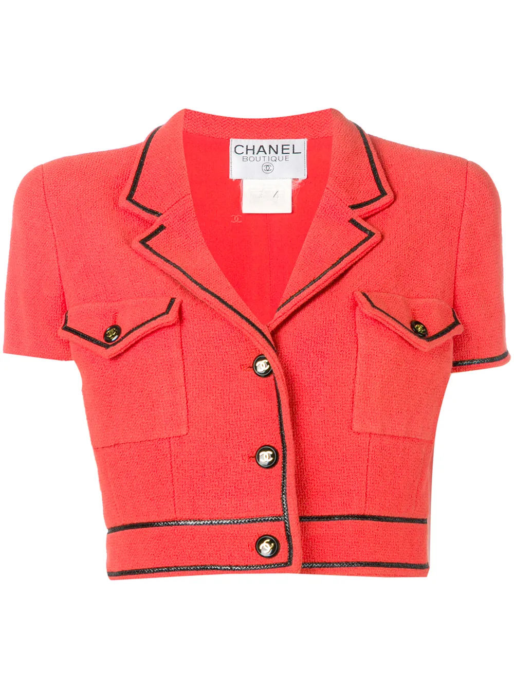 CHANEL Pre Owned Short Sleeve Bolero Jacket Farfetch