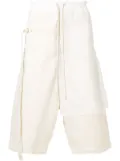 Rick Owens DRKSHDW layered track shorts - Neutrals