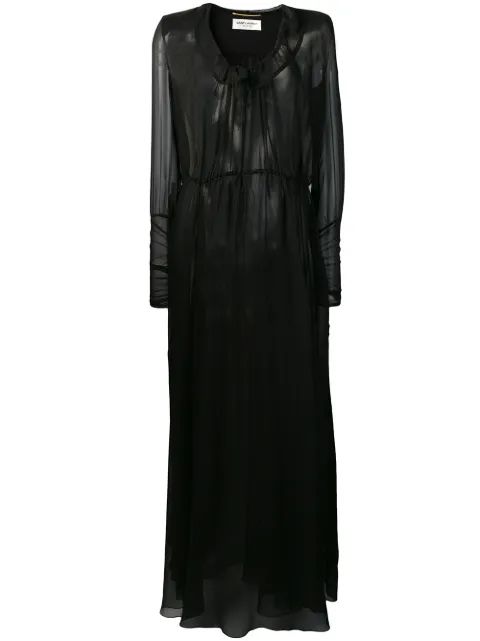 Saint Laurent sheer maxi dress