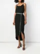 Yohji Yamamoto Pre-Owned deconstructed metal chain wrap tie dress