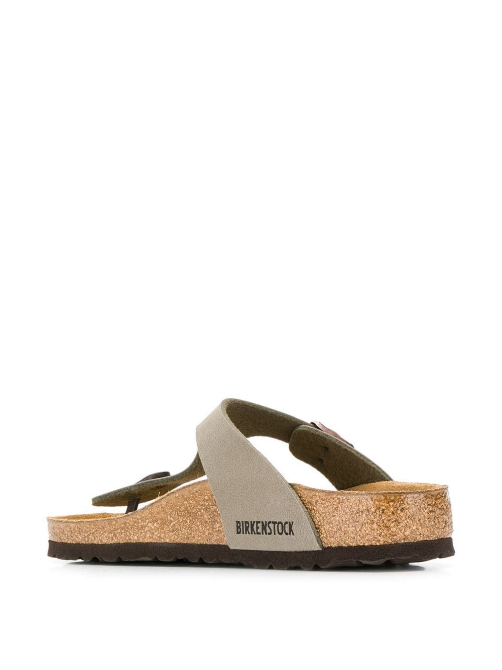 Shop Birkenstock Flat Thong Sandals In Brown
