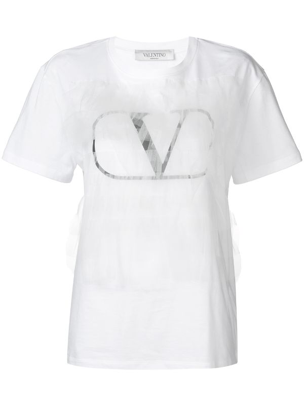 Valentino Embellished Vlogo T Shirt Farfetch Com