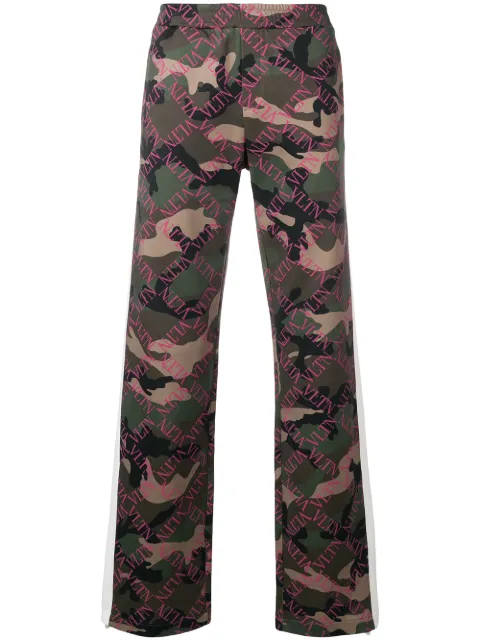 Valentino Garavani VLTN Grid print track pants
