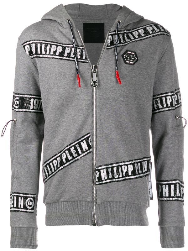 philipp plein grey hoodie