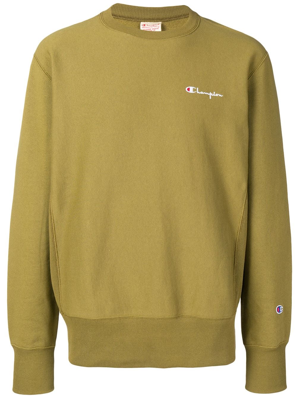 olive green champion sweater