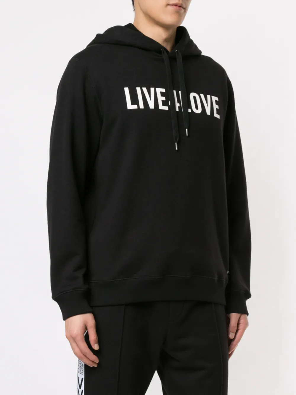 Ports V Hoodie met slogan Zwart