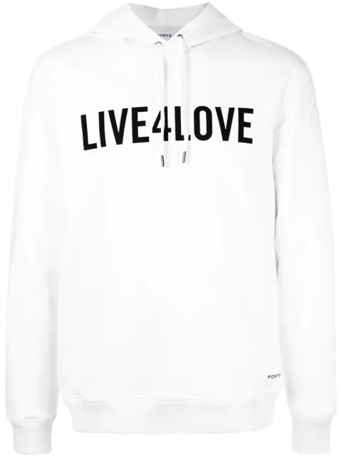 Ports V sudadera con capucha y eslogan