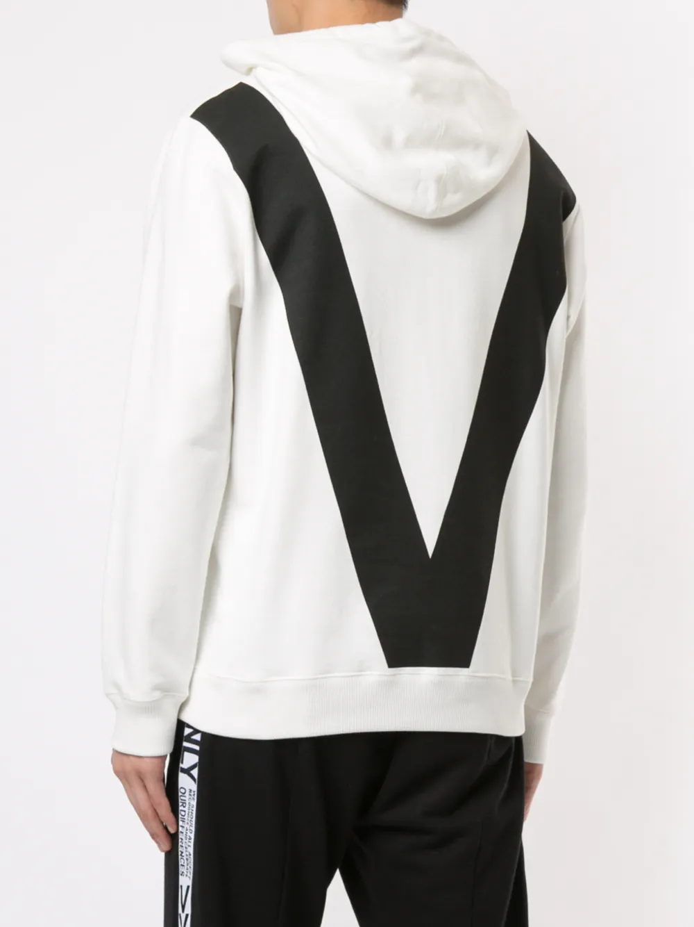 Ports V Hoodie met slogan Wit