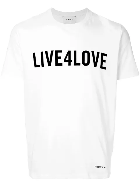Ports V slogan T-shirt