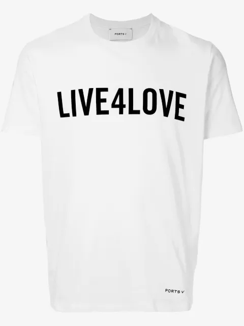 Ports V slogan T-shirt