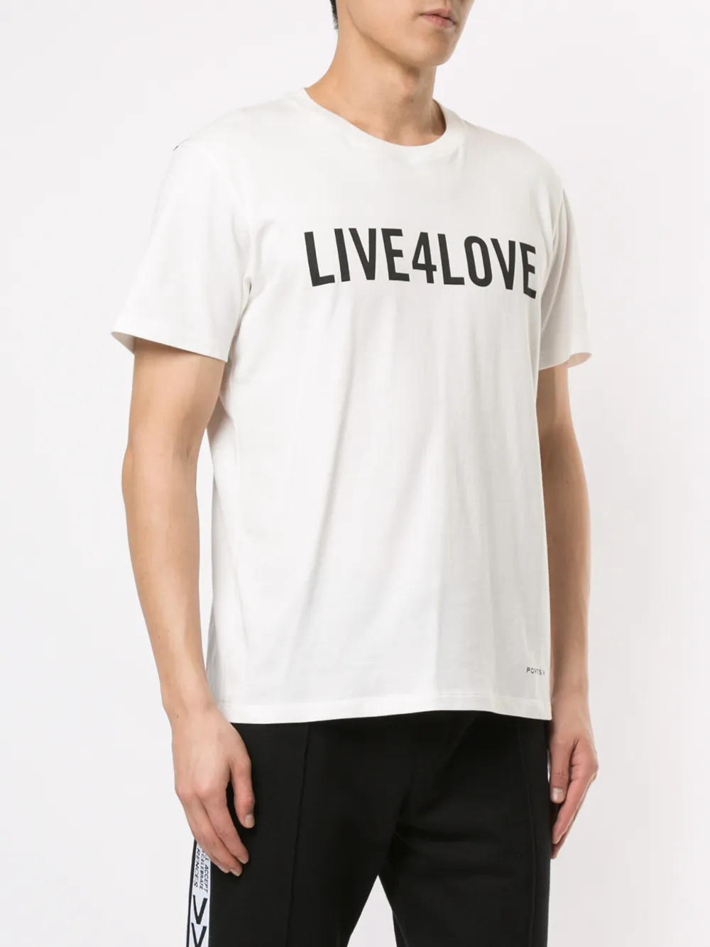 Ports V T-shirt met slogan Wit