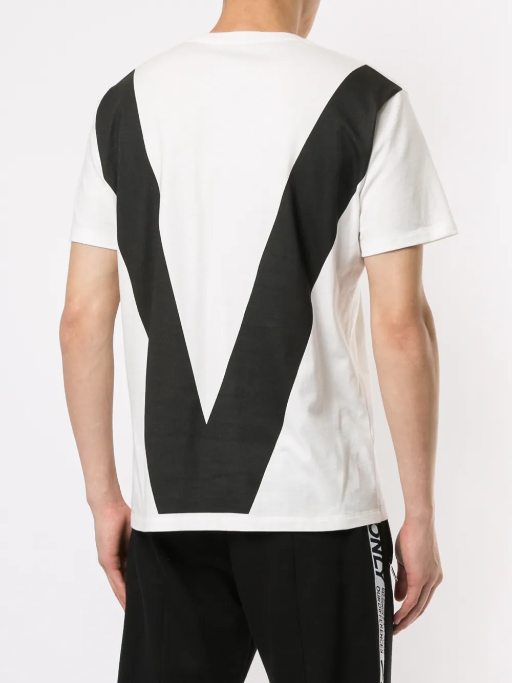 Ports V T-shirt met slogan Wit
