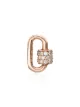 Imagen 1 de Marla Aaron dije con forma de cierre en oro rosa de 14kt con diamantes