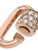 Marla Aaron dije con forma de cierre en oro rosa de 14kt con diamantes