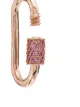 Marla Aaron collar en oro rosa de 18kt con dije de zafiro