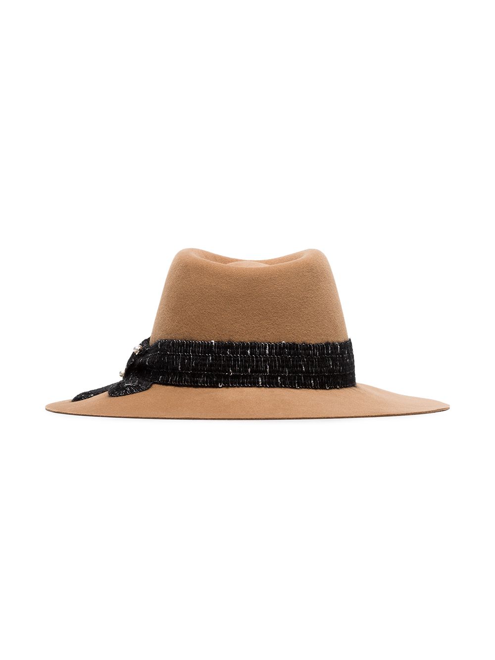 фото Maison Michel шляпа Charles с контрастной лентой